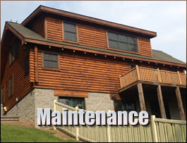  Hamptonville, North Carolina Log Home Maintenance