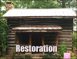 Historic Log Cabin Restoration  Hamptonville, North Carolina